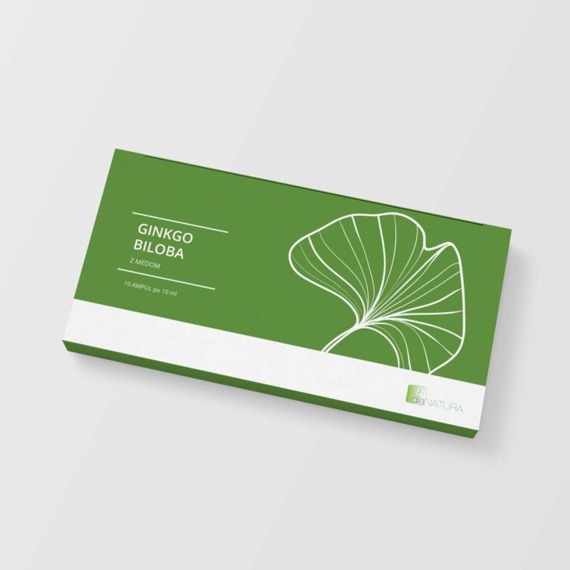 GINKGO BILOBA ampule z medom